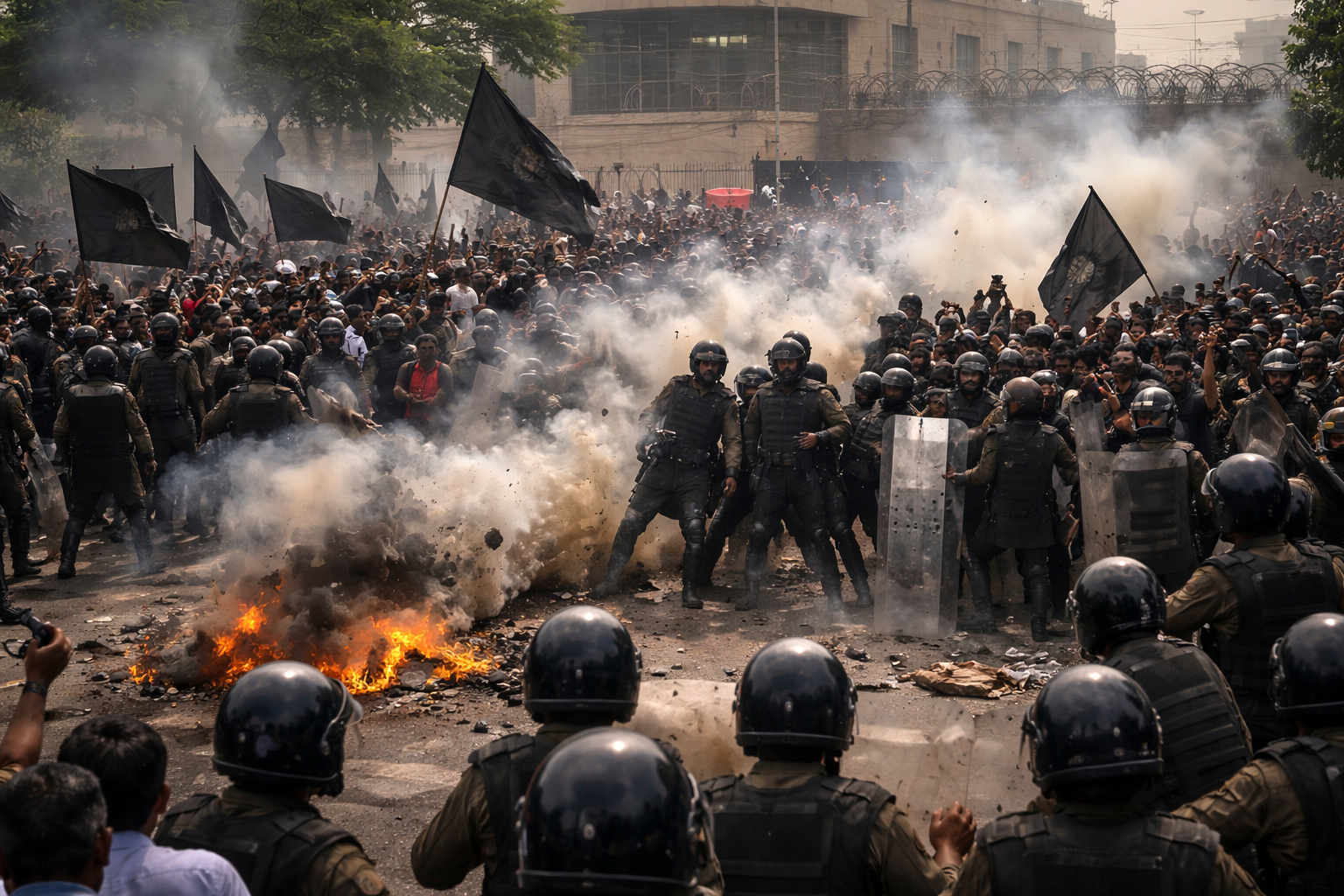 Nine Dead After Protest Turns Violent Outside Iran Consulate in Karachi